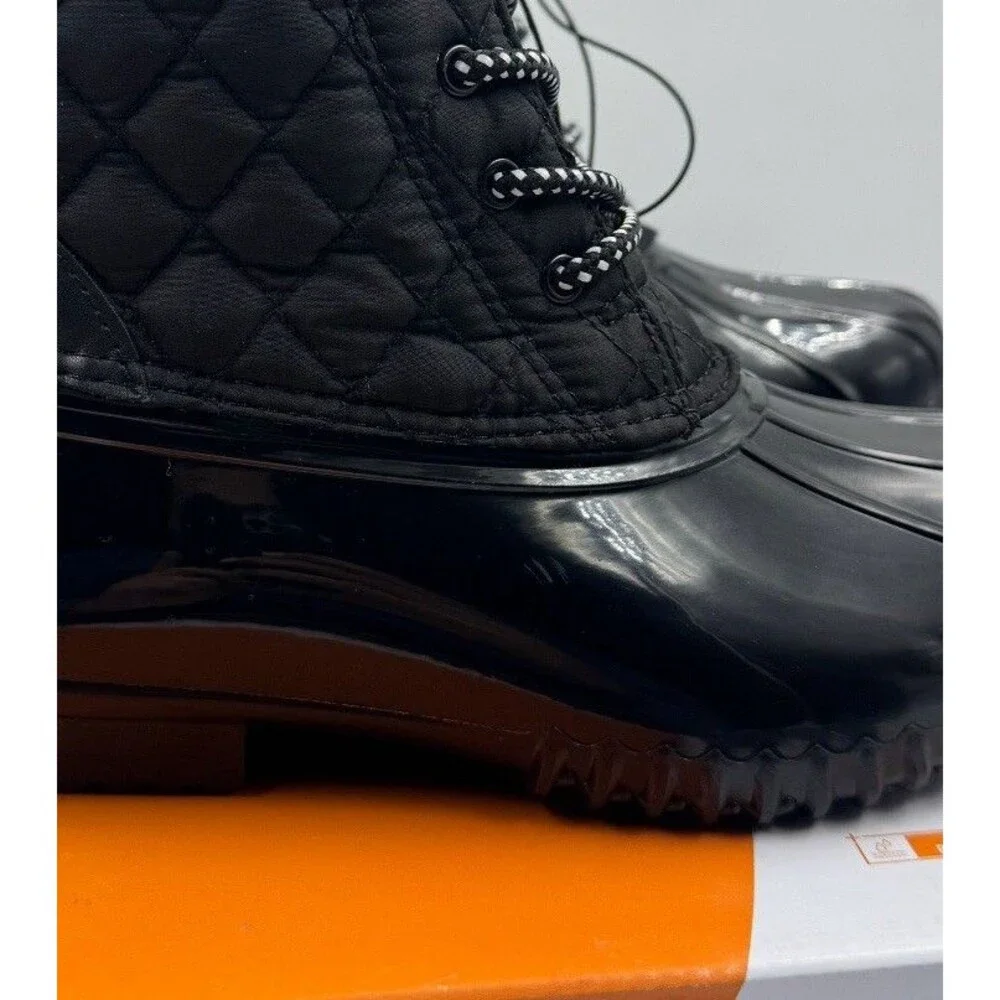 Sporto “Andie” Women’s Insulated Waterproof & Repellent Duck Boot (Black)7 - NEW